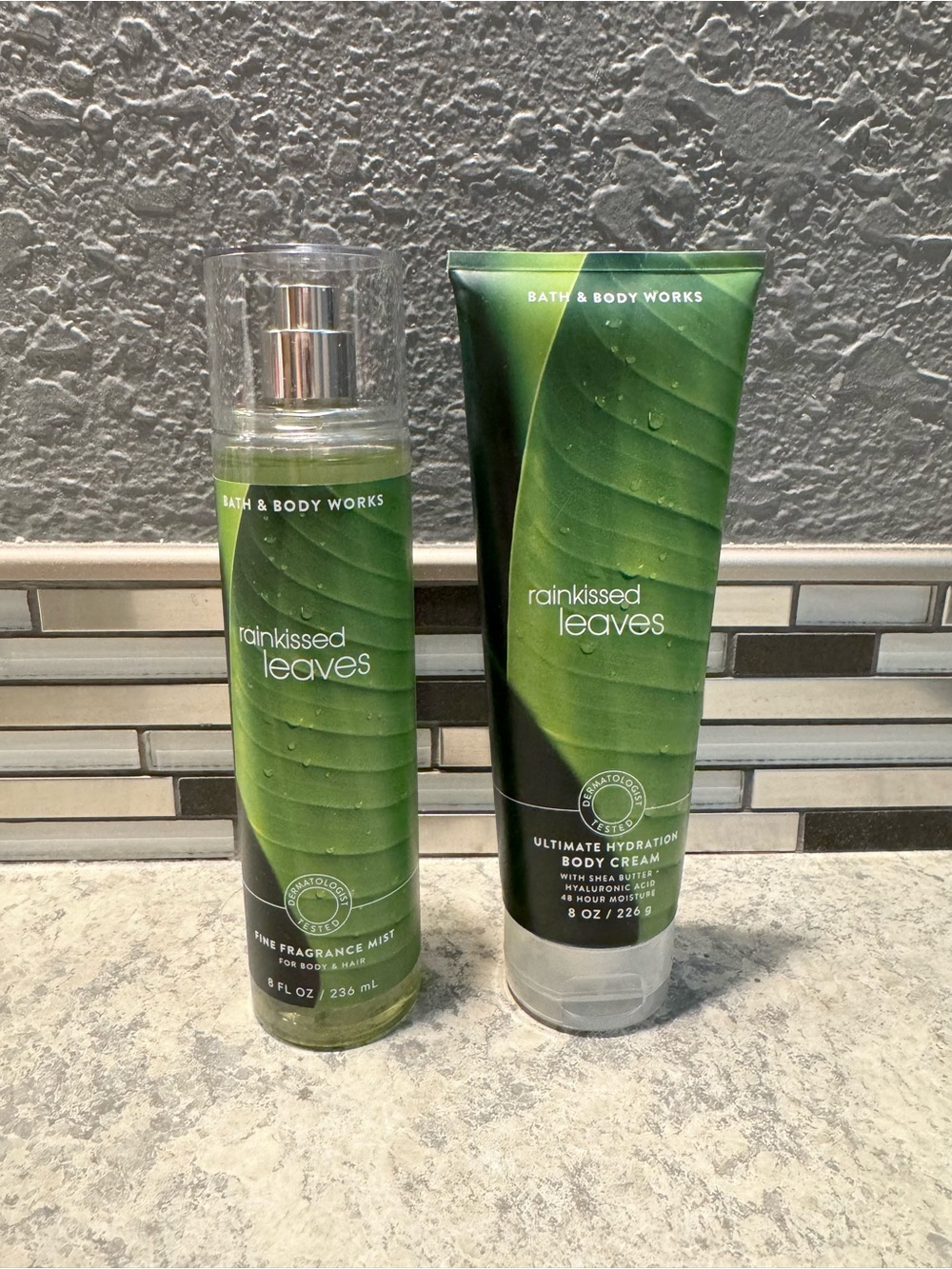 Bath & Body Works Rainkissed Leaves Set